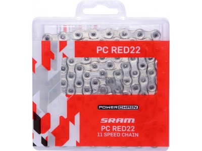 SRAM PC RED22 lánc, 11-seb., 114 szem, HollowPin, Powerlock patentszem