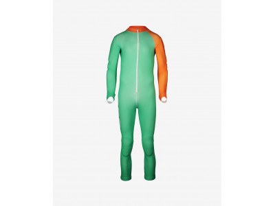POC Skin GS JR jumpsuit, emerald green/zinc orange