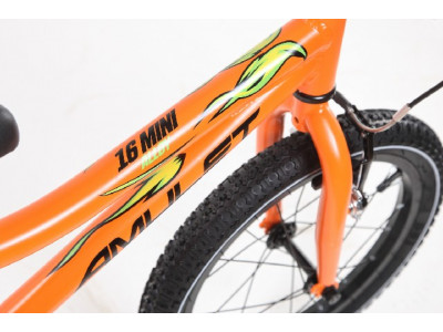 Bicicleta copii Amulet Mini 16&quot; Lite 2016 portocalie, Ugly