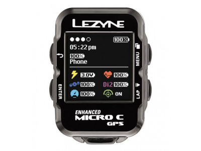 Lezyne cycling computer Micro COLOR GPS HR - with chest strap