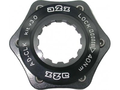 A2Z CLK Centerlock-6-Löcher, Adapter schwarz