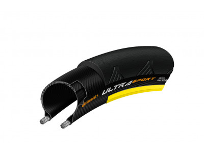 Continental Ultra Sport II Performance 700x25C black/yellow, drôt