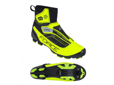 FORCE ICE MTB zimné tretry Fluo