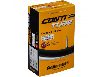 Continental Compact 20Sslim 20x1 1/8 - 20x1 1/7 tube, check valve, 42 mm