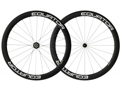 Equator 50C 28&amp;quot; wheel set, carbon, rim brakes, quick release, tires