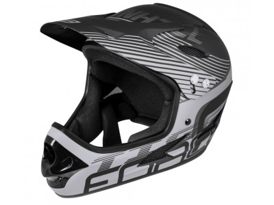 FORCE Tiger Downhill-Helm, schwarz matt