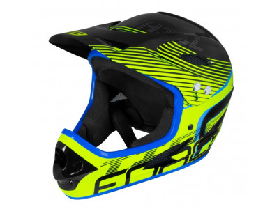 Force Tiger downhill helmet black-fluo-blue