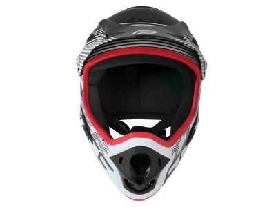 FORCE Tiger Downhill-Helm, schwarz/weiß