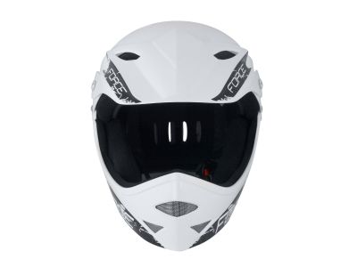 FORCE Downhill junior helmet, white