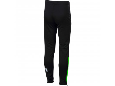 Pantaloni copii Sportful Team verde fluo/negru