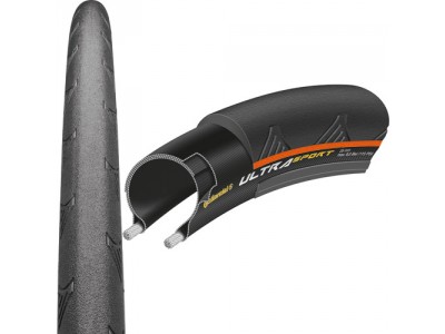 Continental Ultra Sport II Performance 700x23C (23-622) wire, black/orange