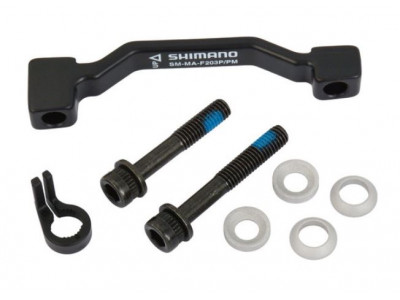 Shimano disc adapter from 180 mm to 203 mm, front, Post Mount