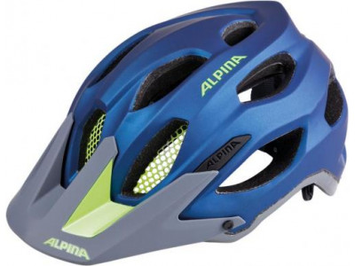 Alpina Carapax Helm dunkelblau-neon