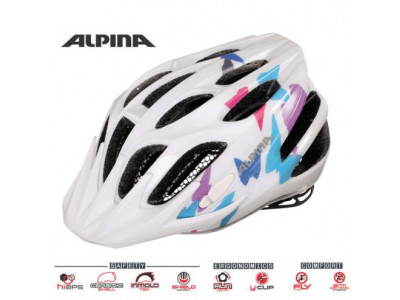 Helmet Alpina FB JR. 2.0, white with butterflies