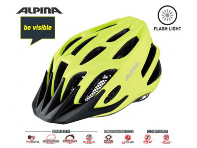 Casca de ciclism ALPINA FB JUNIOR 2.0 Flash Be Visible reflectorizanta