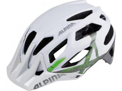 ALPINAGarbanzo helmet, white/titanium/green