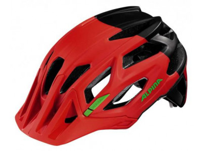 Alpina helmet Garbanzo neon red - black