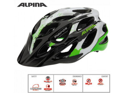 Alpina Helm MYTHOS 2.0 schwarz-weiß-grün