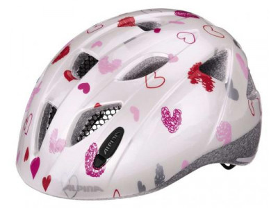 Alpina helmet Ximo white hearts, Size M