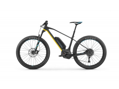Mondraker E-PRIME CARBON R 27.5, carbon/żółty/jasnoniebieski, model 2018