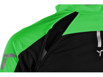 Męska kurtka softshell SILVINI Mutta w kolorze czarny/zielonym