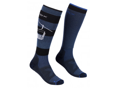 Ortovox Free Ride Long Socks ponožky Petrol Blue