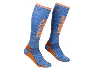 ORTOVOX Ski Compression socks, Safety Blue