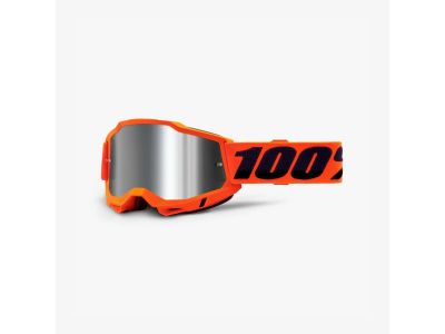 100% Accuri 2 zjazdové okuliare Orange / Mirror Silver Lens