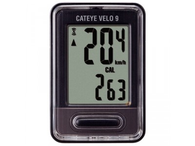 Licznik rowerowy Cateye Velo 9, czarny