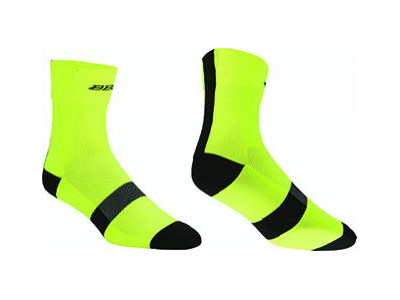 BBB BSO-07 HIGHFEET ponožky, neon žlutá