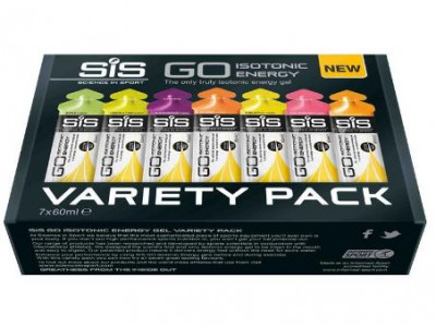 SiS Go Isotonic Variety Pack multipack energetických gelů, 7x60 ml