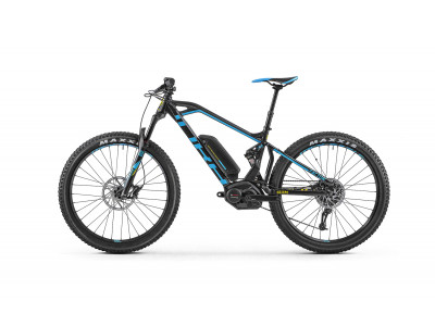 Mondraker elektromos mountain bike E-FACTOR 27.5, fekete/világoskék, 2018-as modell