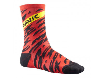Mavic Deemax Pro ponožky vysoké black/fiery red 2018