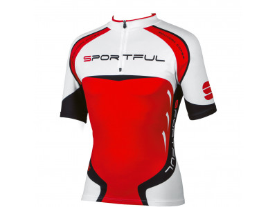 Sportful Squadra Corse Radtrikot rot/weiß