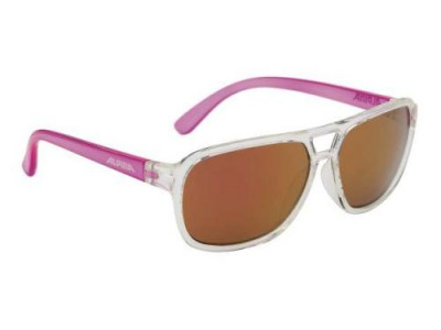 ALPINA Gyerekszemüveg YALLA átlátszó rózsaszín, lencsék: rózsaszín tükör S3