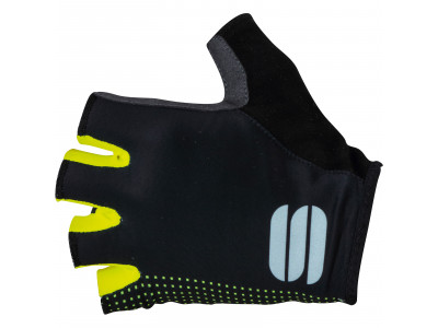 Sportful Diva dámské rukavice, černá/fluo žlutá