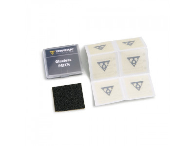 Topeak self-adhesive patches 6 pcs + sandpaper