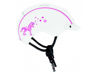 Casco Mini Mini helmet for children white / unicorn