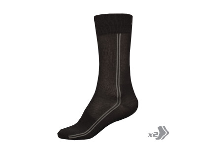 Endura Coolmax Long ponožky 2-balení Black