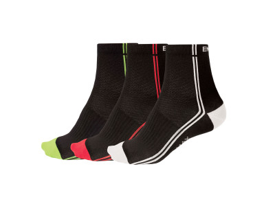 Endura Coolmax Stripe II ponožky 3 páry