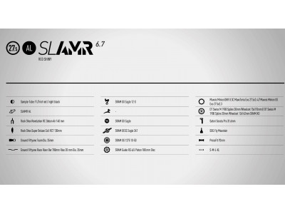 GHOST Slamr 6.7 roșu, model 2019