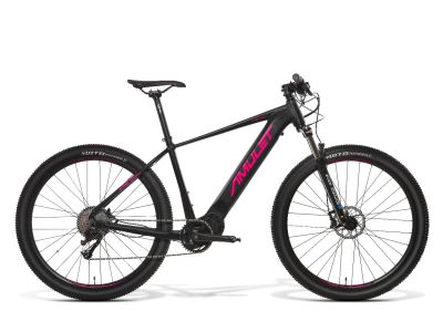Bicicleta electrica dama Amulet 29 eRival 4.0, negru mat/roz