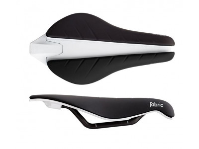Fabric TRI Flat Race saddle black and white