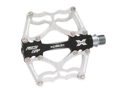 Xpedo BMX Face Off platformové pedály stříbrné