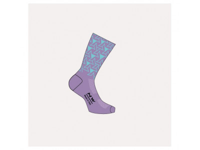 Northwave Dedalo dámské ponožky Purple / Light Blue