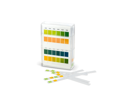 Compound Indicator papers Double urine pH control