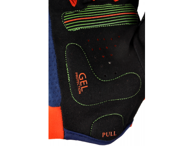 SILVINI Cervo Kinderhandschuhe lang marine/orange
