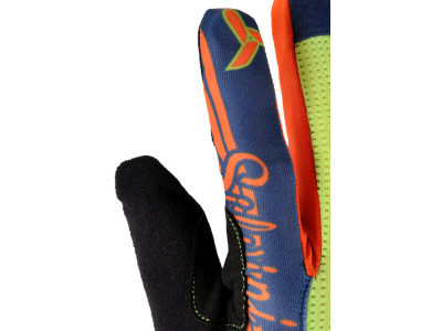 SILVINI Cervo Kinderhandschuhe lang marine/orange