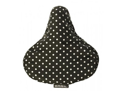 Basil seat cover KATHARINA, black with dots