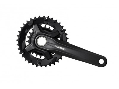 Shimano MT210 cranks, 175 mm, 2x9, 36/22T, two-piece, without bearing
